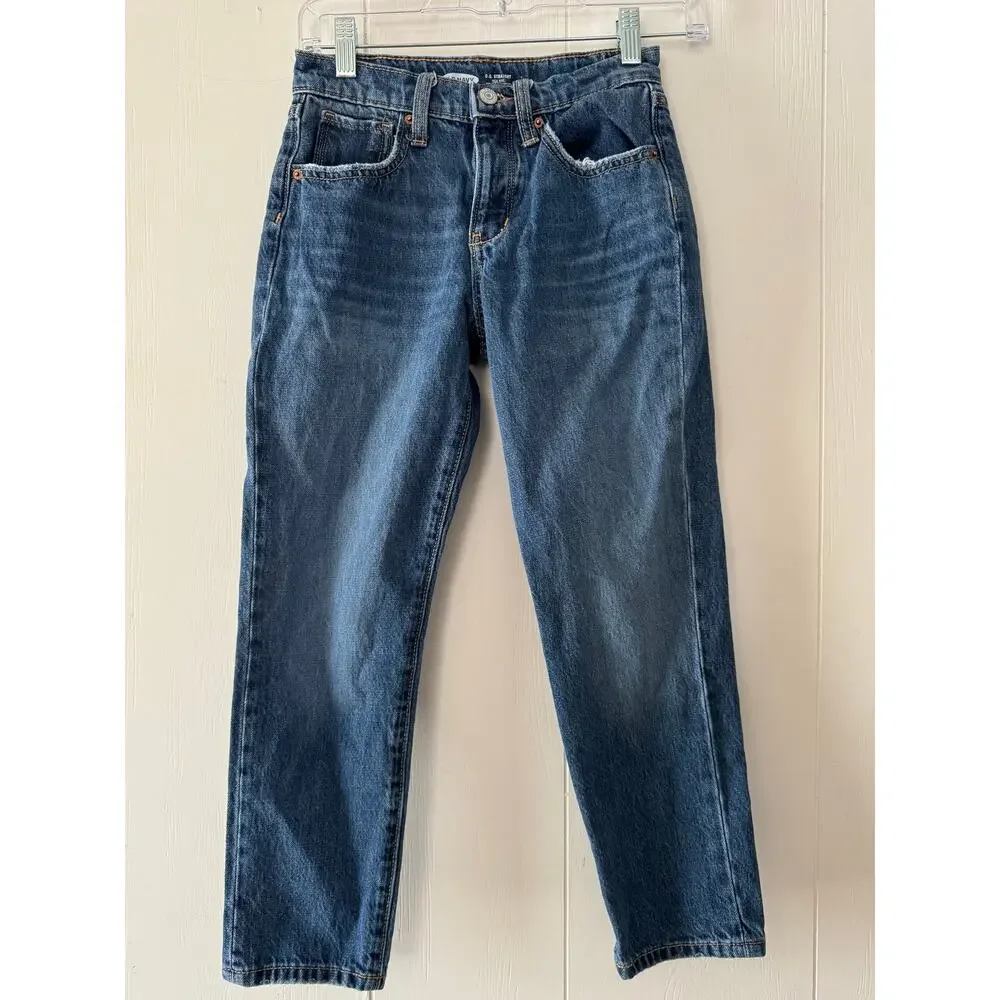 Girls Old Navy O.G. Straight High Rise Jeans, Size 10